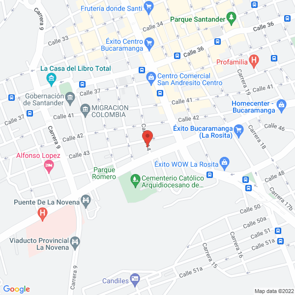 Map of Panadería Y Bizcochería Mantilla