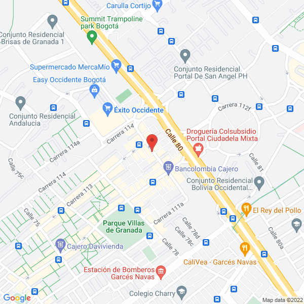 Mapa de Panadería Y Cafetería Express El Buen Gusto