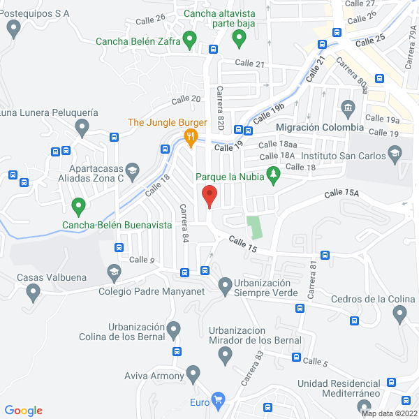 Mapa de Panadería Y Pastelería Kropan