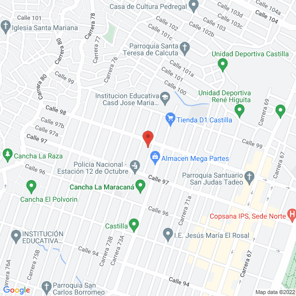 Mapa de Panadería Amistad
