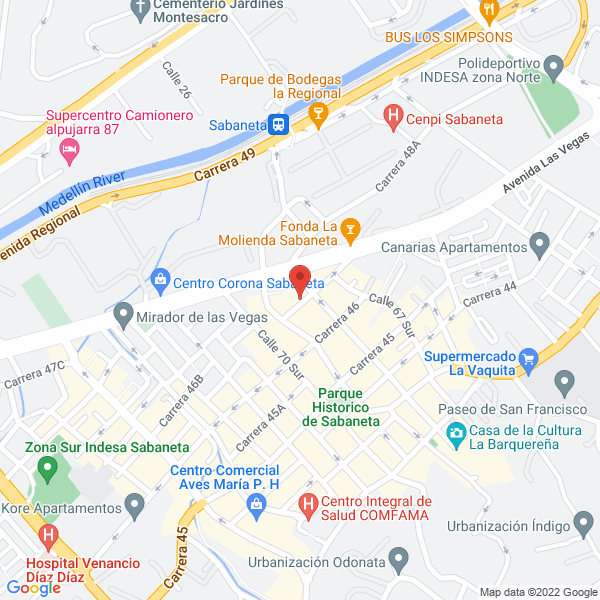 Mapa de Panificadora Disney