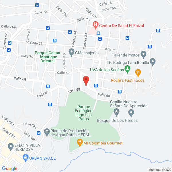 Mapa de Panificadora Oriente