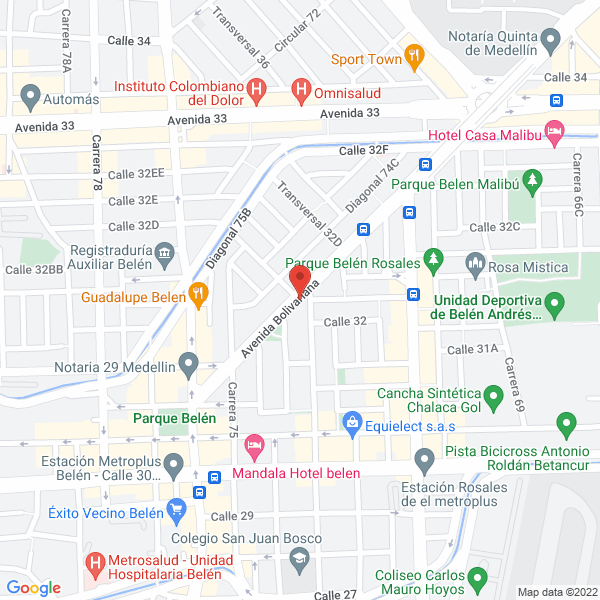 Mapa de Papeleria Bolivariana De Belen