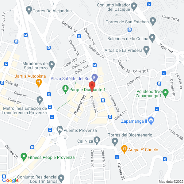 Map of Sonrisa Ideal