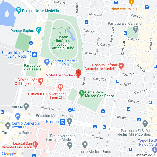 Mapa de Restaurante Los Coches