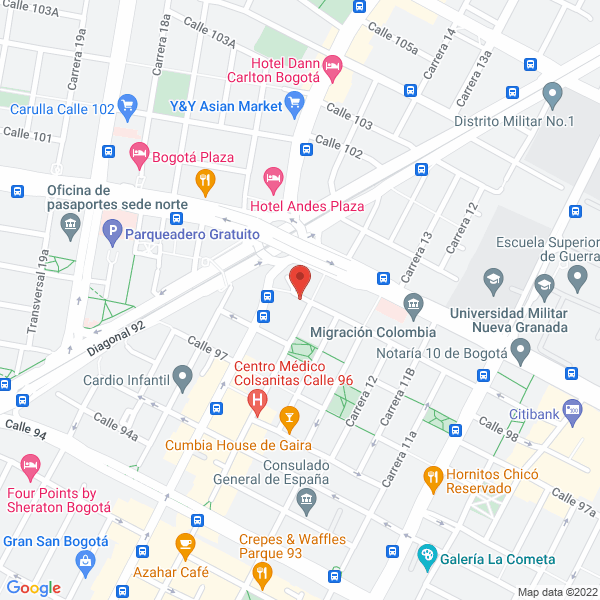 Mapa de Restaurante Mangostín