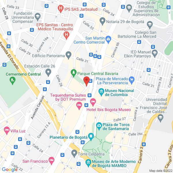 Mapa de Restaurante Martín Fierro Express