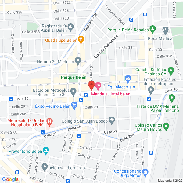 Mapa de Restaurante Melika
