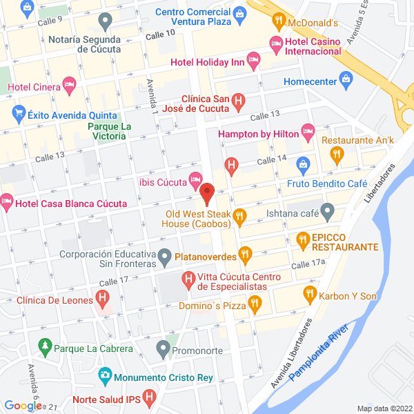 Map of Restaurante Punto Cero Ltda.