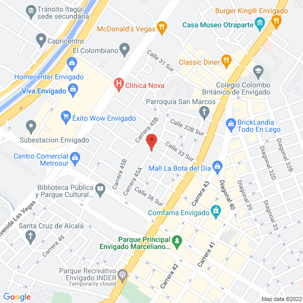 Mapa de Restaurante Quearempanada