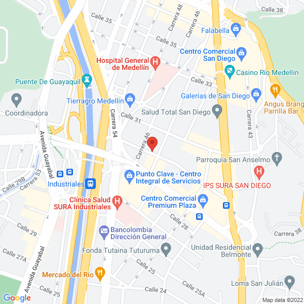 Mapa de Químigal