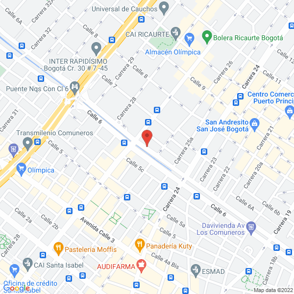 Mapa de Rodariza Ltda.