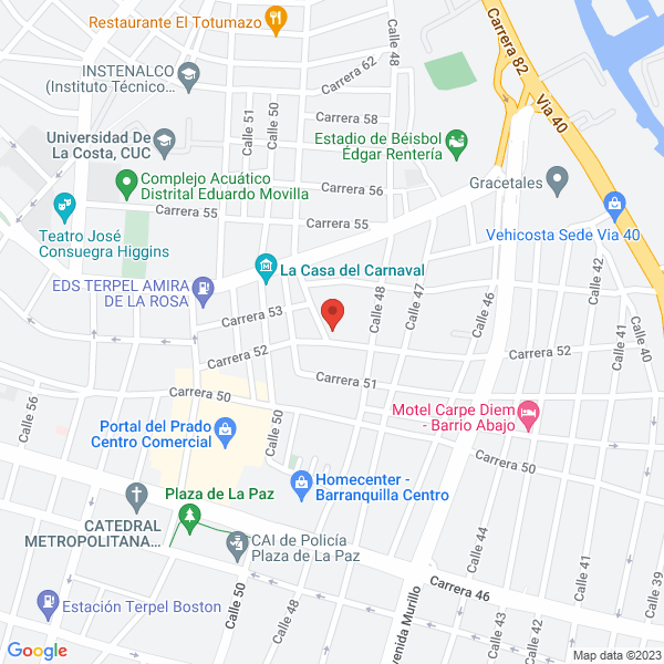 Map of Rodelg Laboratorios