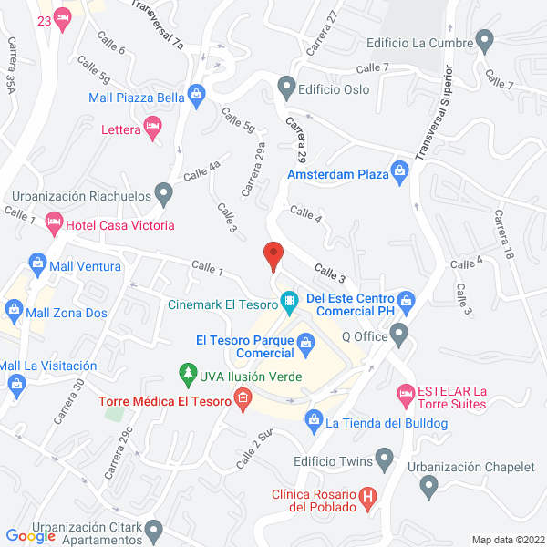 Mapa de Rodiequipos Luis Fernando Zuluaga