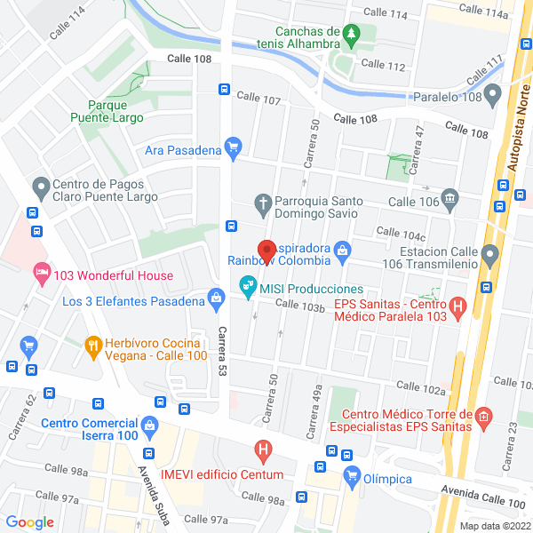 Mapa de Rodizios Orientales S.A.S.