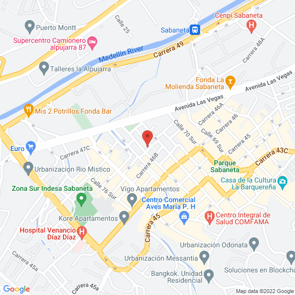 Mapa de Sala De Belleza Nenas
