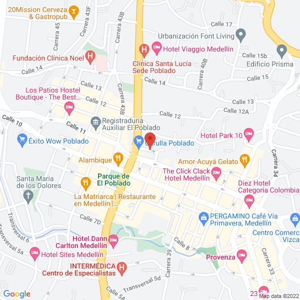 Mapa de Sala De Belleza Patricia Henao