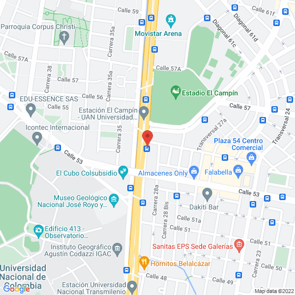 Mapa de Servicentro Esso Av. Quito
