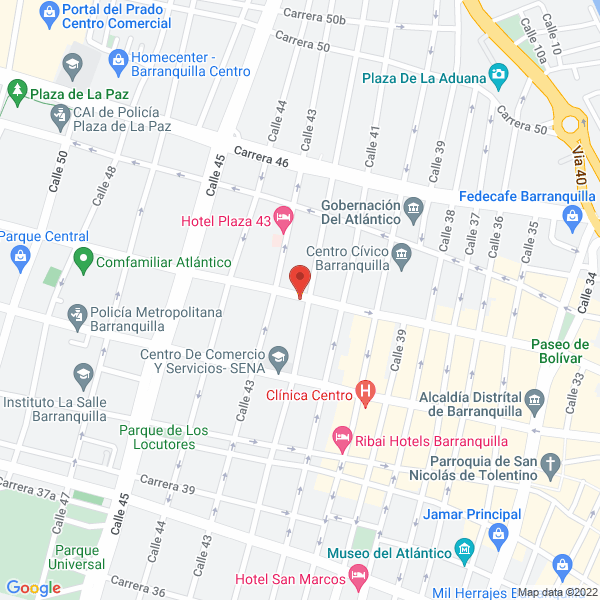 Map of Servicentro Rincón De La 44
