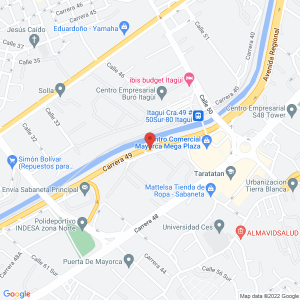 Mapa de Servicio Al Transporte Automotor Seta Ltda.