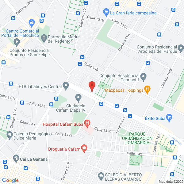 Mapa de Servicio Especializado De Transporte De Pasajeros S.A.S.