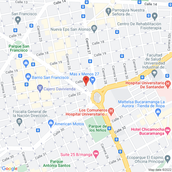Map of Gnvc Bucaramanga Ltda.