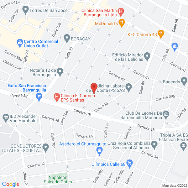 Map of Servinsa Ltda.