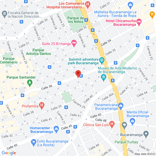 Map of Siama Ltda.