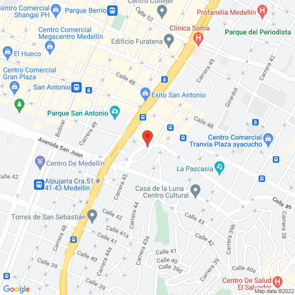 Mapa de Peluquería Cosmopolitan