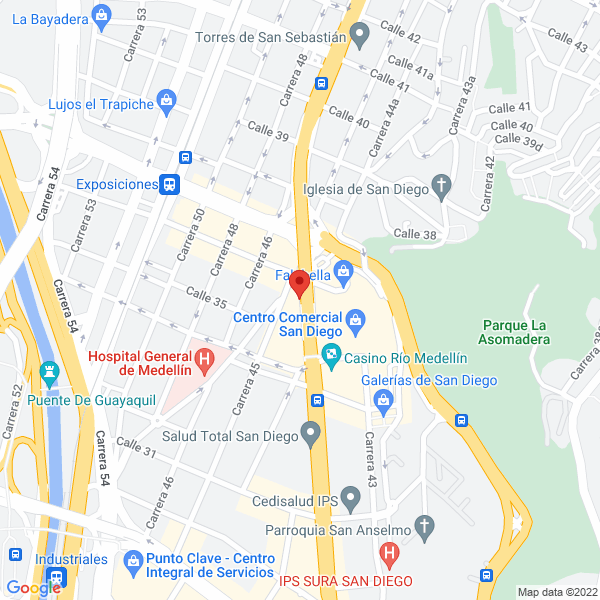 Mapa de Salón De Belleza San Diego