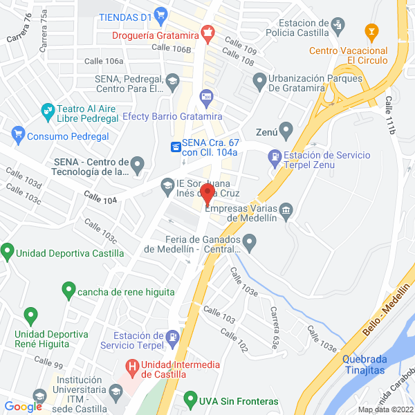 Mapa de Perricuras De La 65