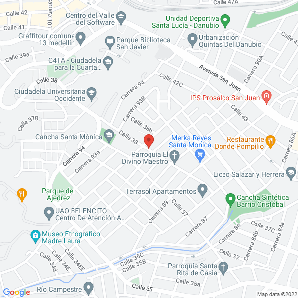 Mapa de Supermercado La Piña Madura
