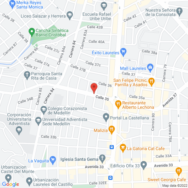 Mapa de Supermercado Las Mil Maravillas