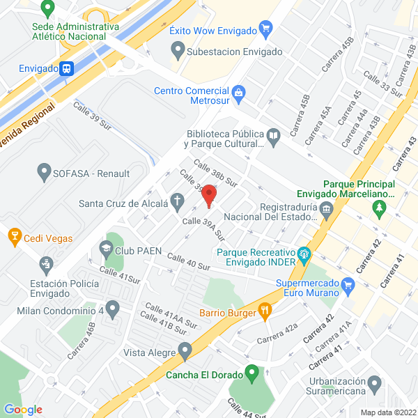 Mapa de Supermercado Punto Azul