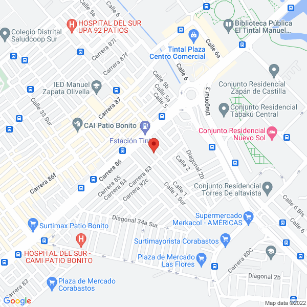 Mapa de Surtimercados María Paz