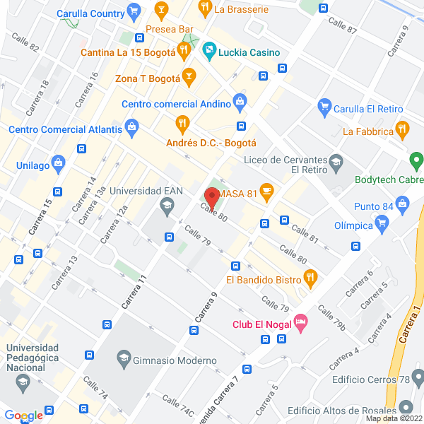 Mapa de Santillana Formación Ltda.
