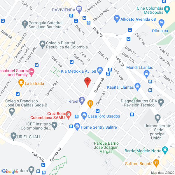 Mapa de Santtex S.A.S.