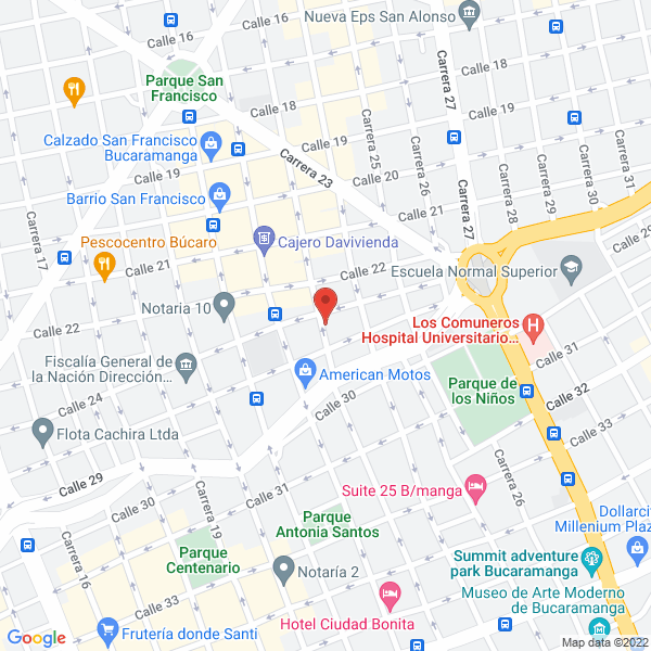 Map of Sastrería 2000