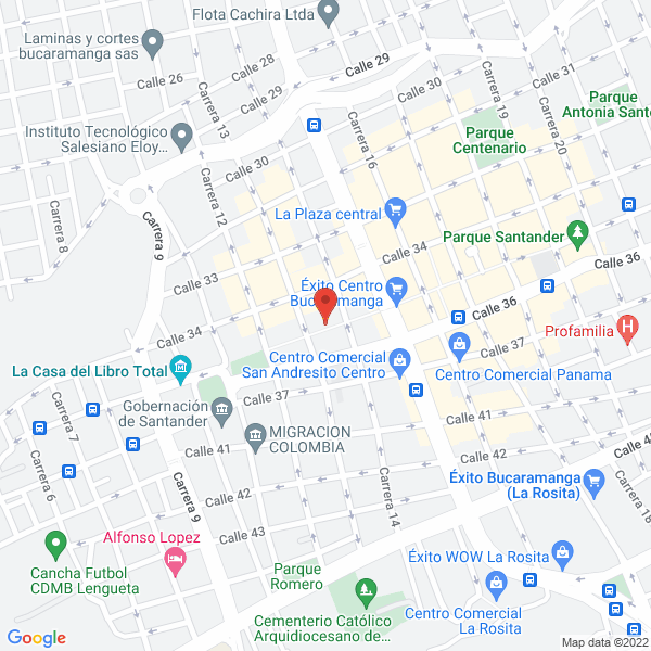 Map of Sastrería Félix M. Téllez