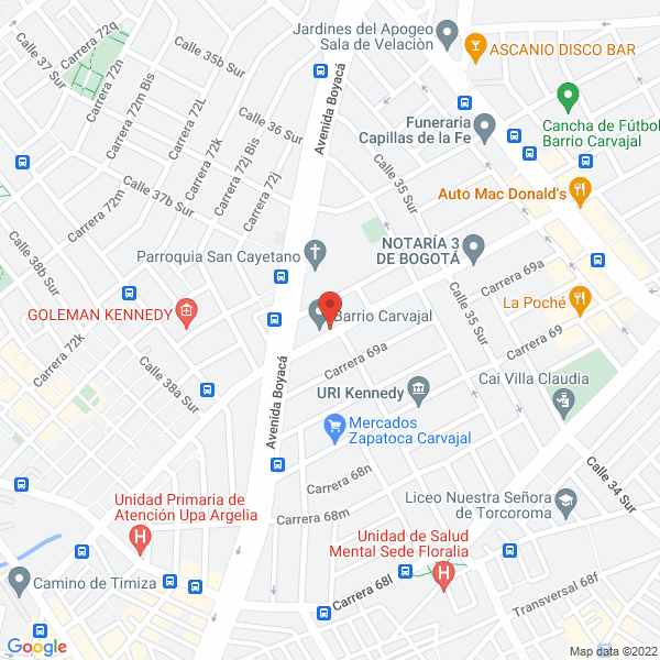 Mapa de Savamec S.A.S.