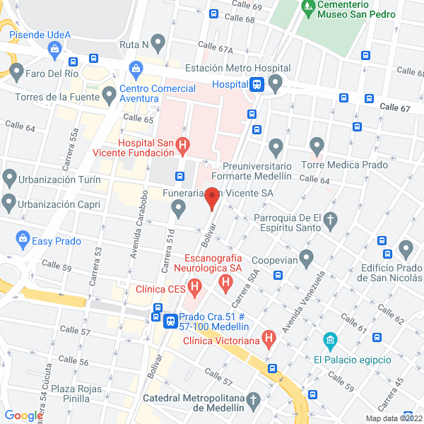 Mapa de Savia Salud Eps