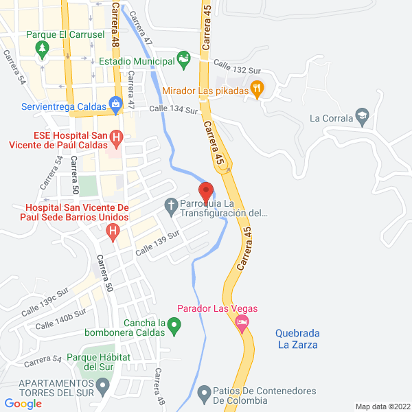 Mapa de Supermercado La Rivera