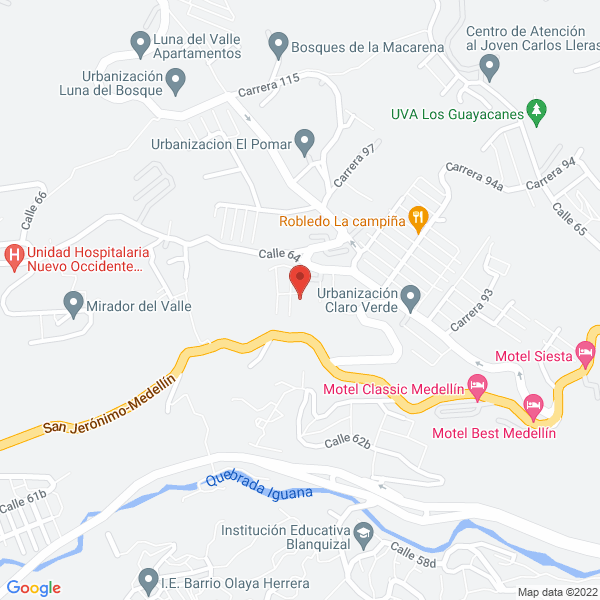 Mapa de Supermercado Loma Verde