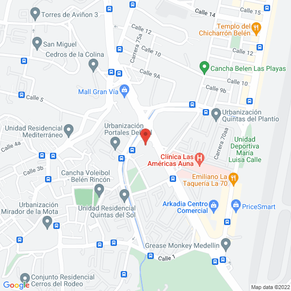 Mapa de Supermercado Mercoop S.A.S