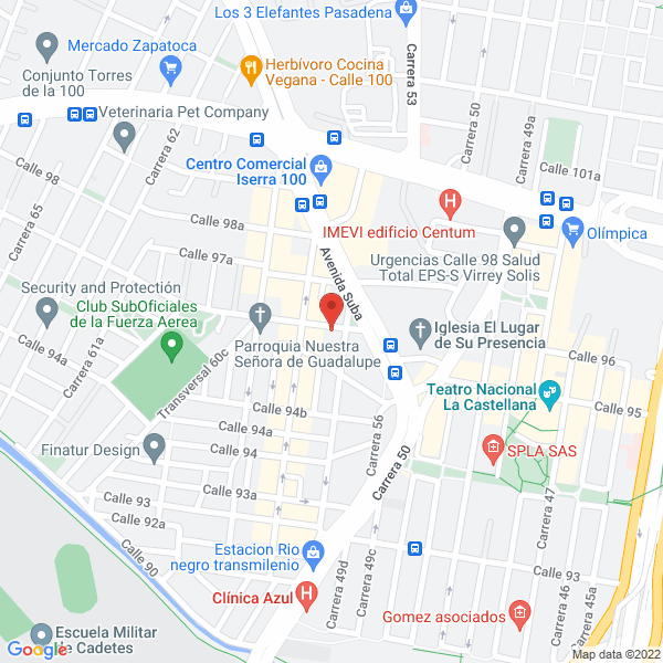 Mapa de Surtifrutas De La 97 S.A.S.