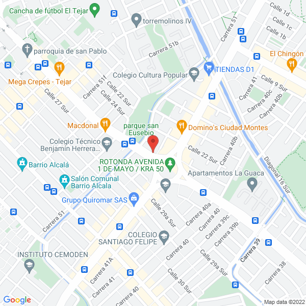 Mapa de Vitrificados Colombia Tablón Cúcuta