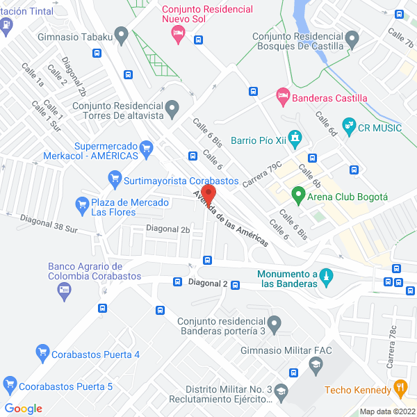 Mapa de Ortopédica Rehabilitando