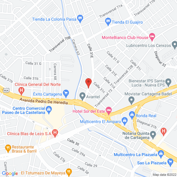 Map of Eléctricos Del Norte