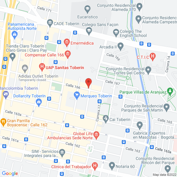 Mapa de No Brand Industry S.A.S.