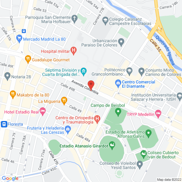 Mapa de Almacén Militar El Recluta
